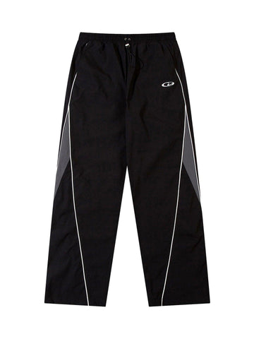Makersluxe Retro Color Matching Casual Pants