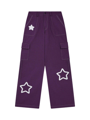 Makersluxe Vintage Pentagram Multi-Pocket Work Pants - 1815