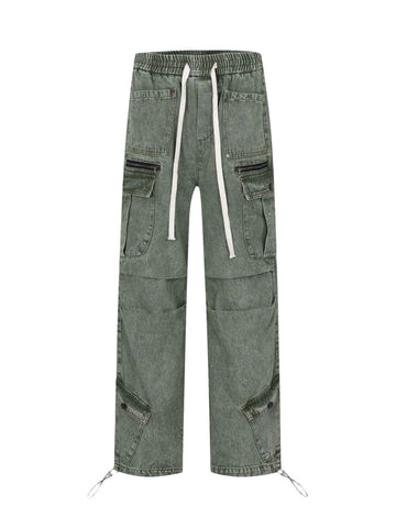 Makersluxe Loose Straight Casual Work Pants - 2037