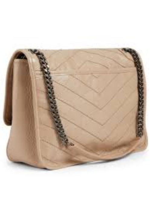 Makersluxe - Niki Shoulder Chain Bag  Apricot