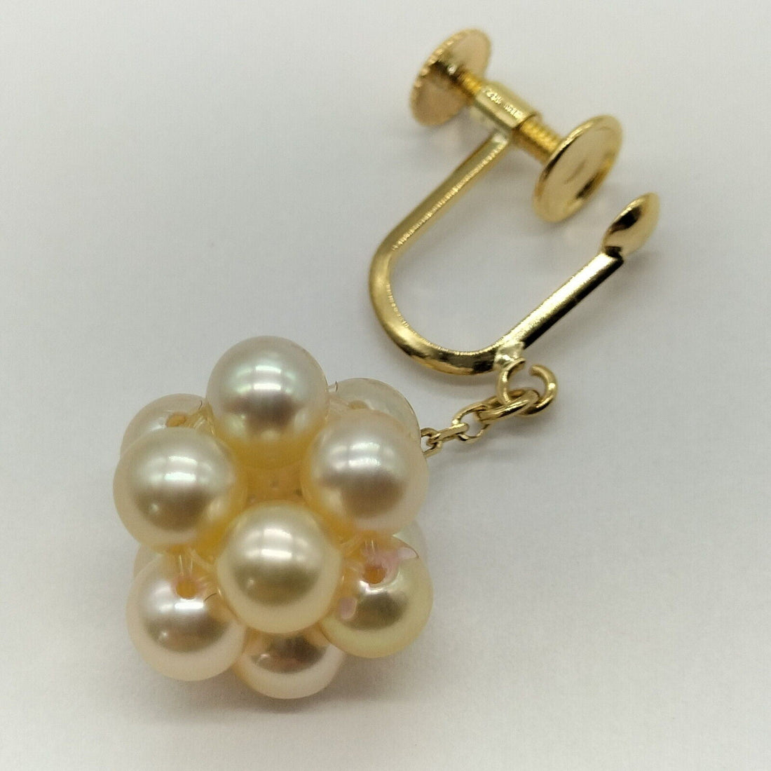 Jewelry Earring 2 set Pearl Yellow Gold