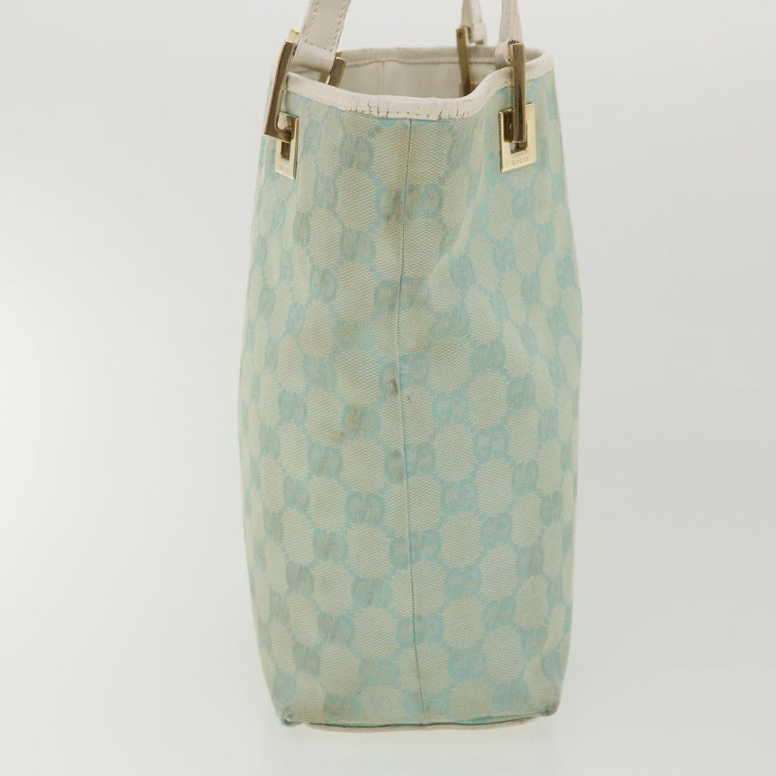GUCCI GG Canvas Shoulder Bag Light Blue 0021099 001998 34957