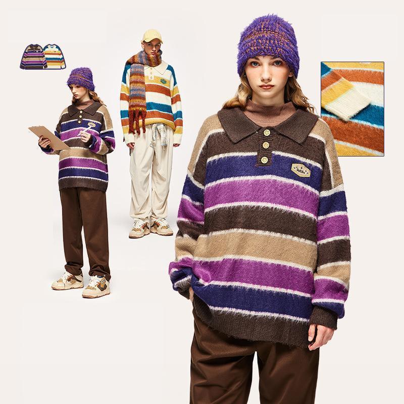 Vintage Polo Colors Strips Sweater