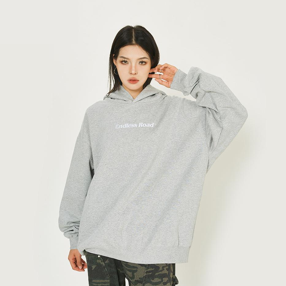 Loose Vintage Fleece Hoodie