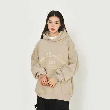 Loose Retro Endless Road Hoodie