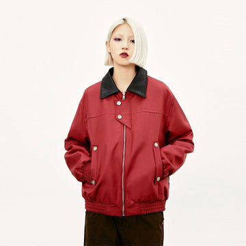Solid Color Classic Padded Jacket