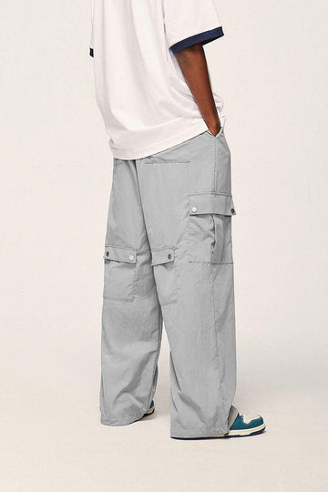 Multi-pocket Wide-leg Baggy Cargo Pants
