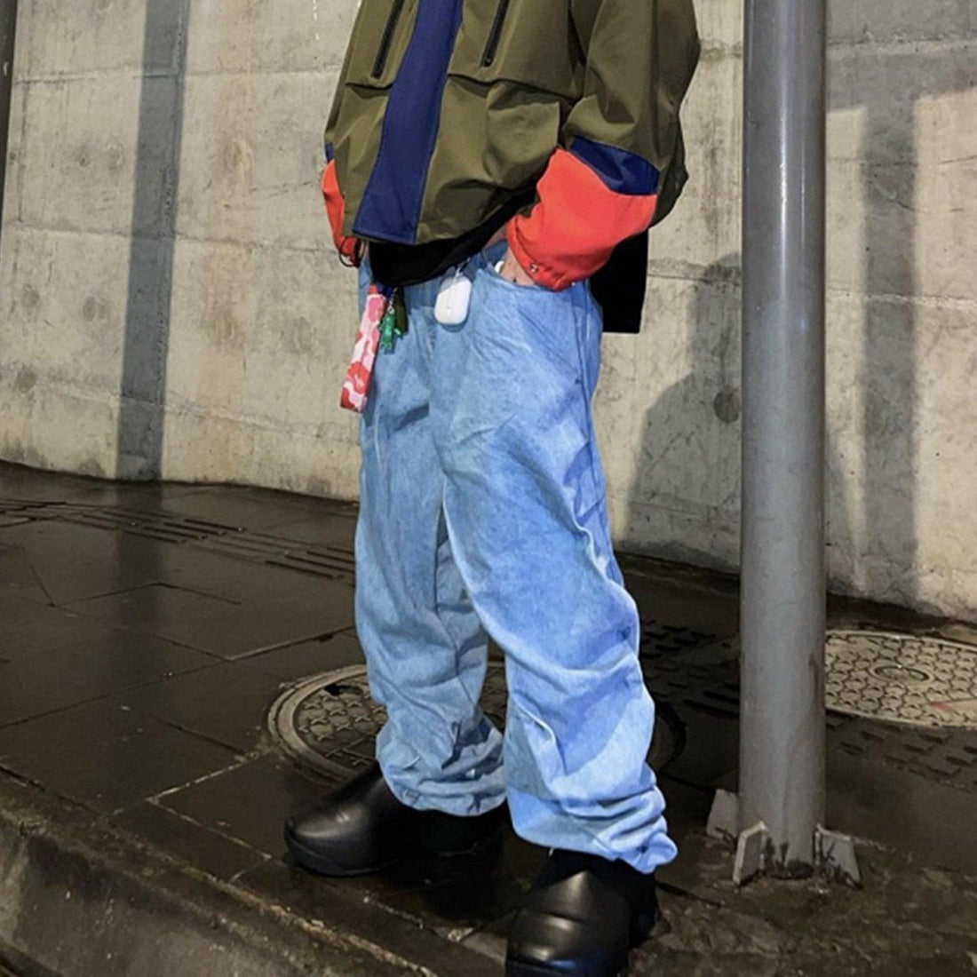 Vintage Washed Twisted Jeans