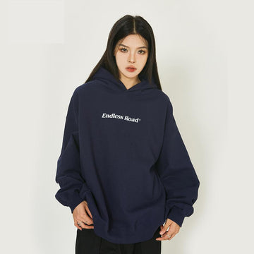 Loose Vintage Fleece Hoodie