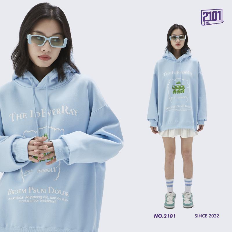 Oversized Loose Printed Hoodie
