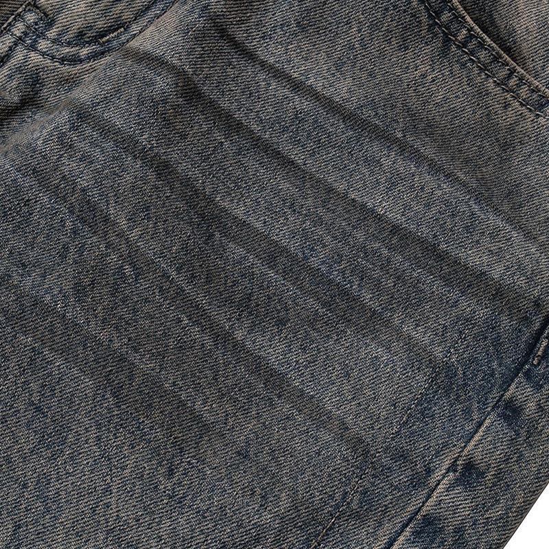 Dirty Structure Straight Jeans