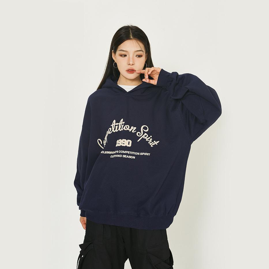 Loose Retro Endless Road Hoodie