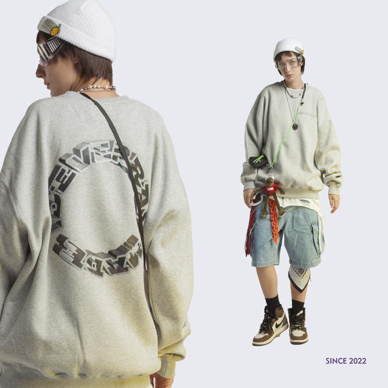 Loose Letter Printed Sweatshirt