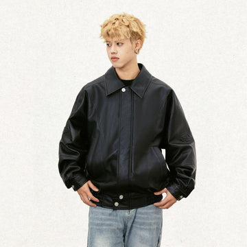 Y2k Padded Leather Jacket