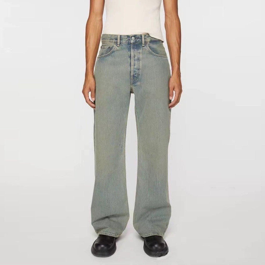 Vintage Light-blue Loose Jeans