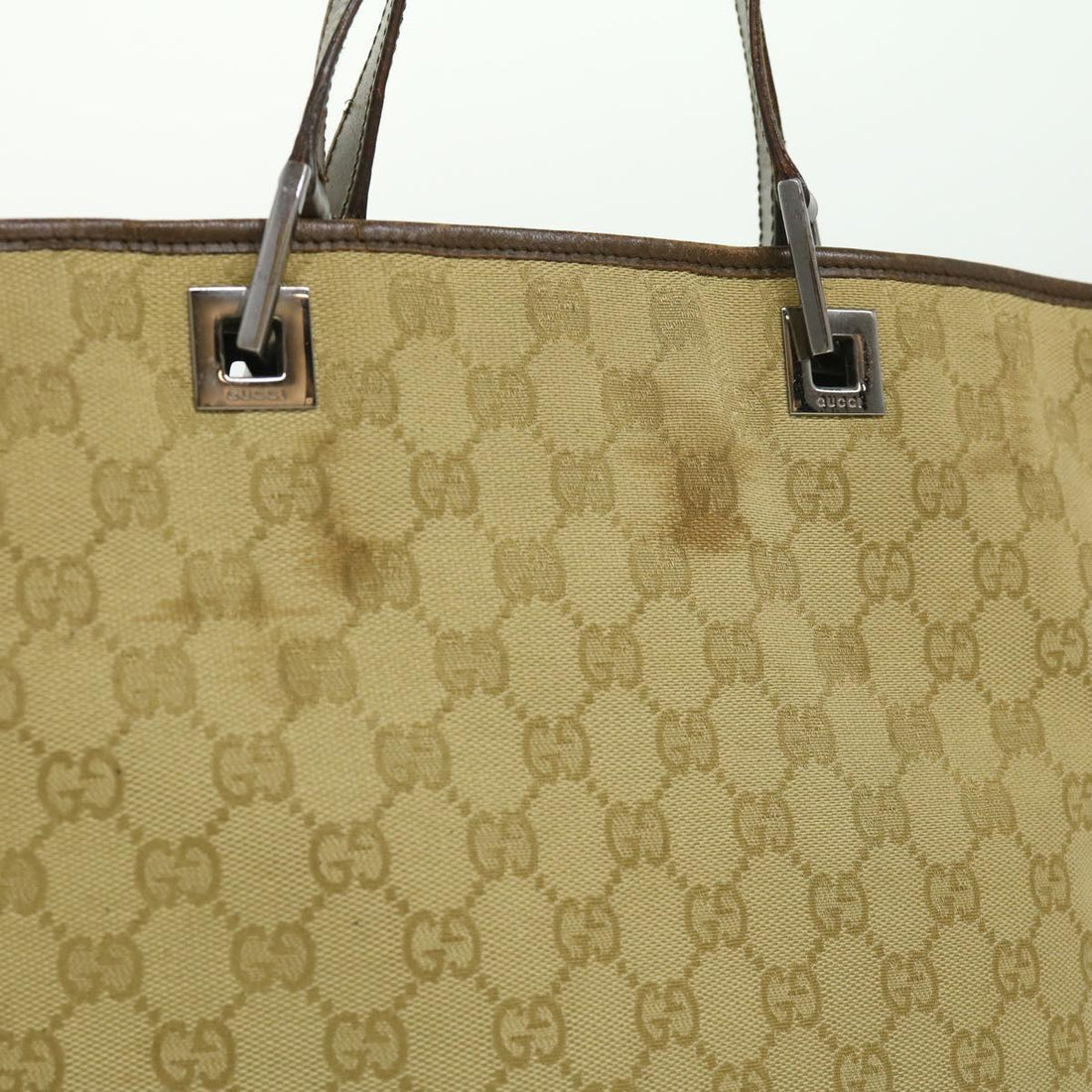 GUCCI GG Canvas Tote Bag Beige 312433444 ki2268