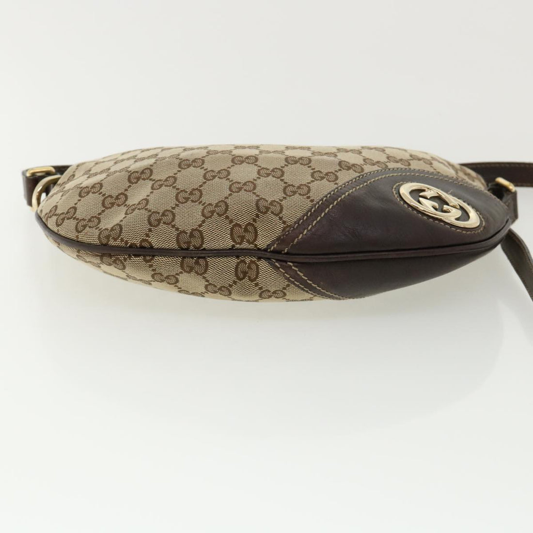 GUCCI GG Canvas Shoulder Bag Beige ki2368