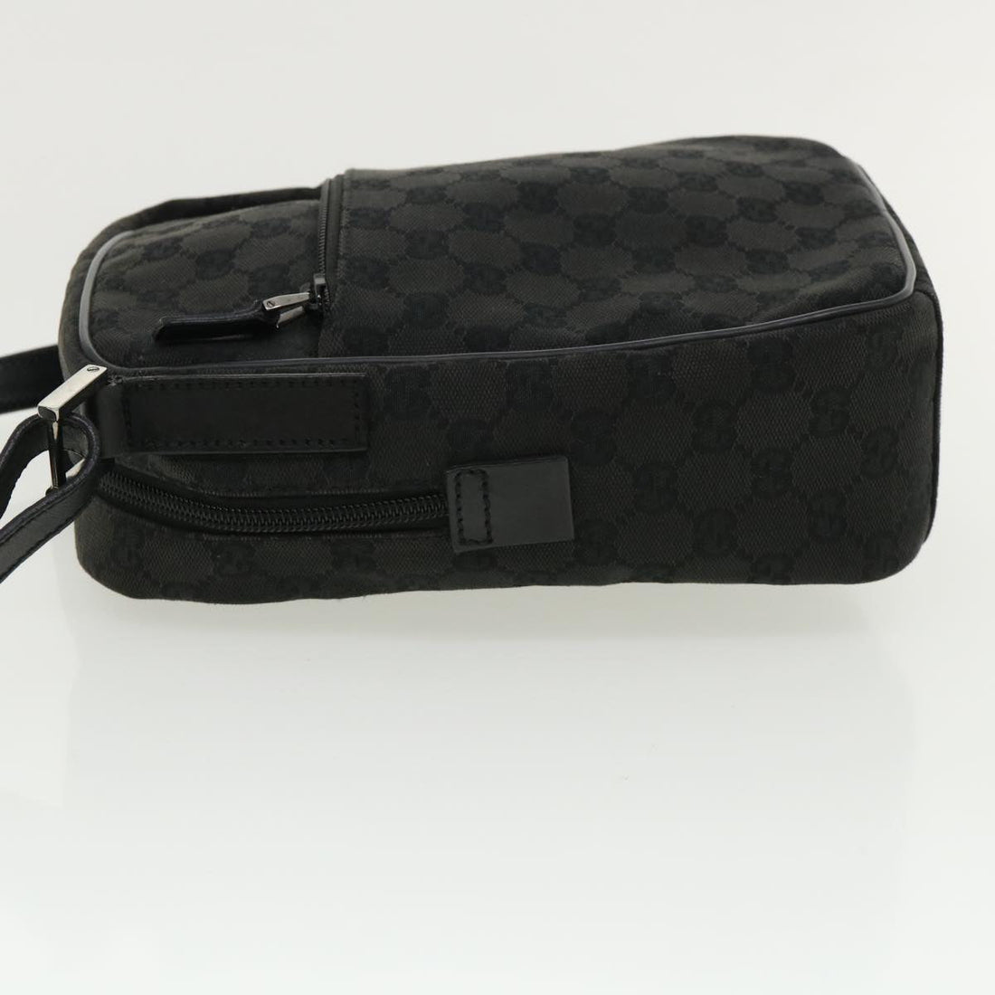 GUCCI GG Canvas Shoulder Bag Canvas Black 03136 ki2642