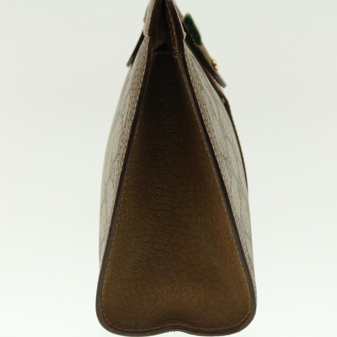 GUCCI GG Canvas Web Sherry Line Clutch Bag Beige Red Green 89.01.033 ki2822
