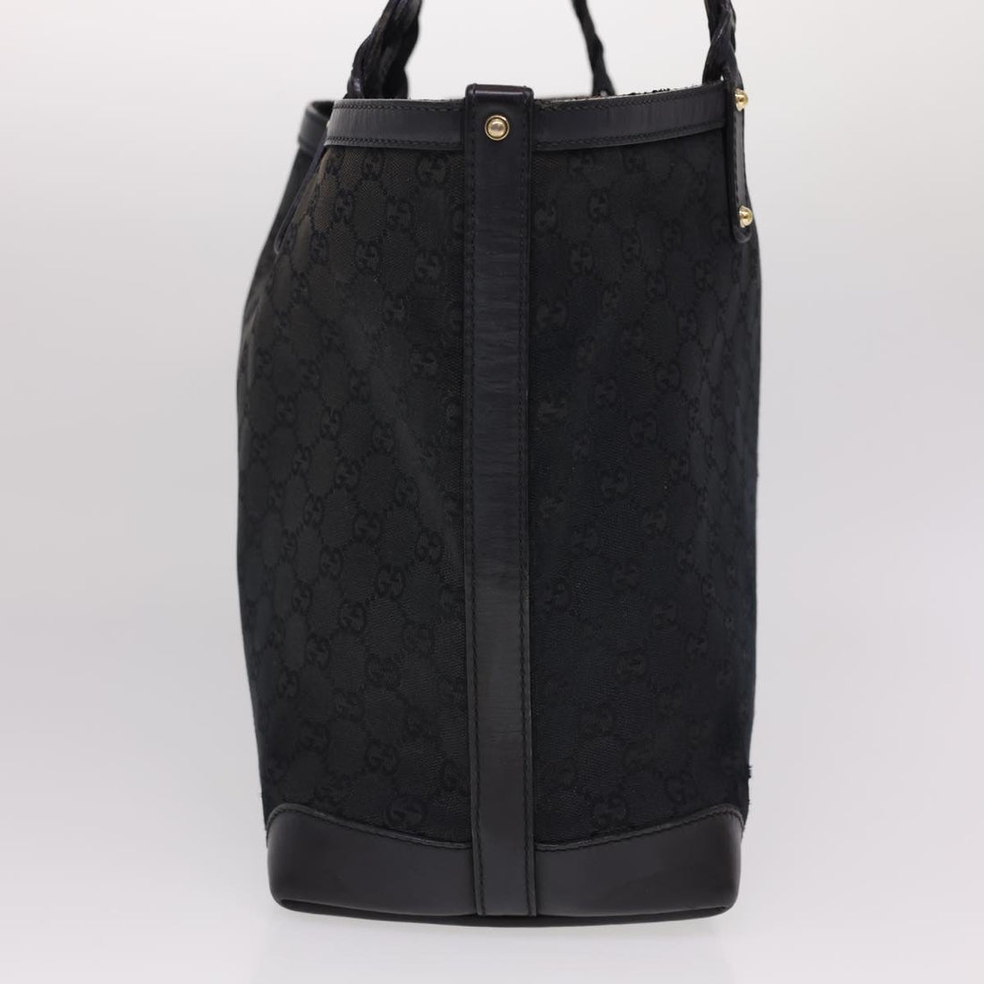 GUCCI GG Canvas Tote Bag Black 247209 ki2823