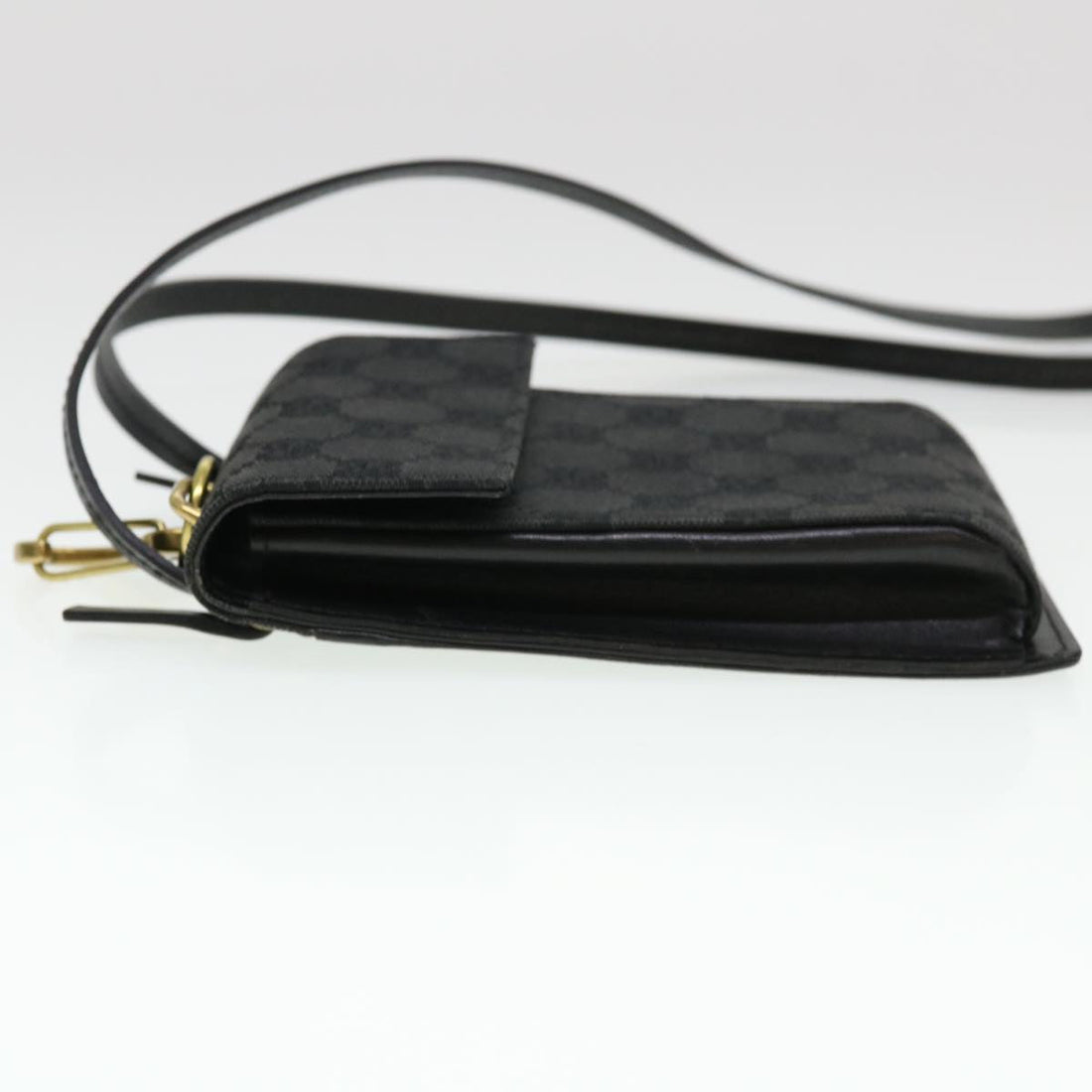 GUCCI GG Canvas Shoulder Bag Black 106692 ki2839