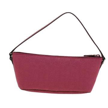 GUCCI GG Canvas Hand Pouch Pink 07198 ki2852