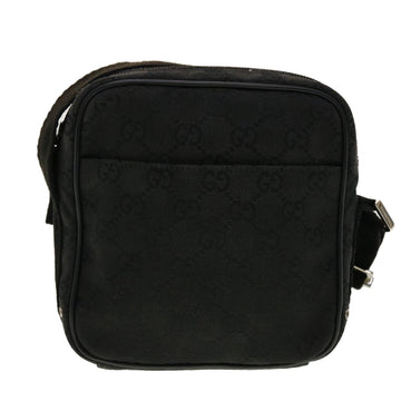 GUCCI GG Canvas Shoulder Bag Black 90470 ki2892