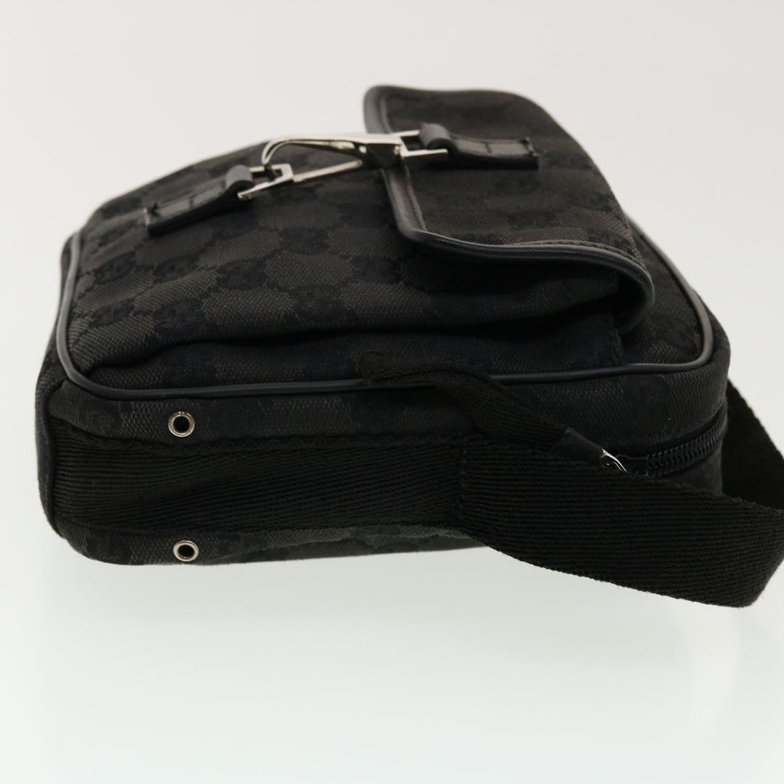 GUCCI GG Canvas Shoulder Bag Black 90470 ki2892