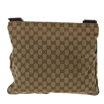 GUCCI GG Canvas Web Sherry Line Shoulder Bag Beige Green Red 169982 ki3107