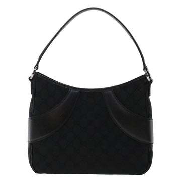 GUCCI GG Canvas Shoulder Bag Black 118012 ki3238