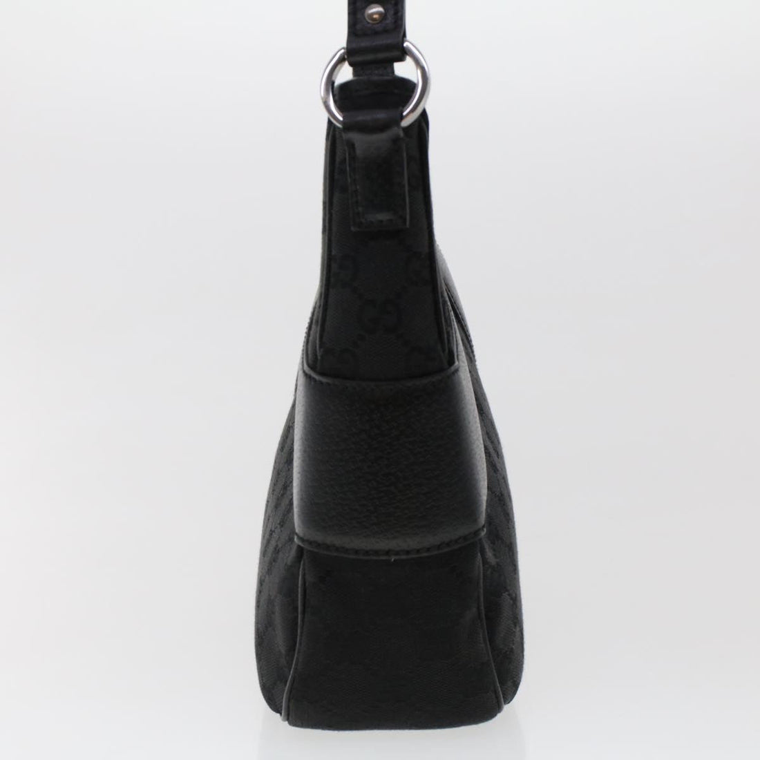 GUCCI GG Canvas Shoulder Bag Black 118012 ki3238
