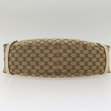 GUCCI GG Canvas Abbey Tote Bag Leather Beige 130736 ki3249