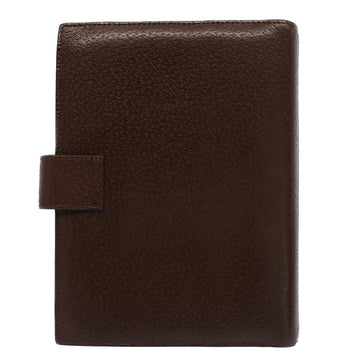 GUCCI Day Planner Cover Leather Brown ki3292