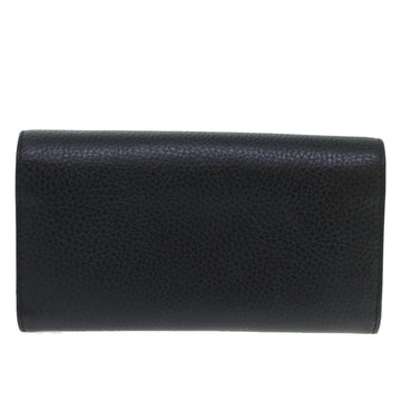 GUCCI Interlocking GG Long Wallet Leather Black ki3458