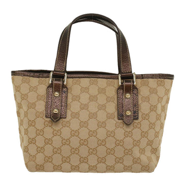 GUCCI GG Canvas Hand Bag Beige 139261 ki3531