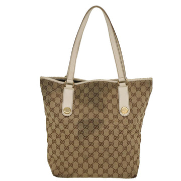 GUCCI GG Canvas Tote Bag Beige 153009 ki3544
