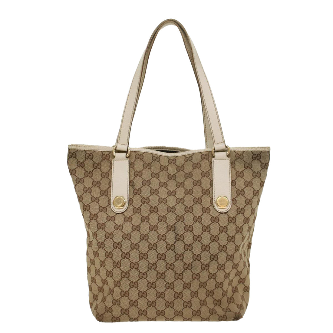 GUCCI GG Canvas Tote Bag Beige 153009 ki3544