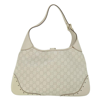 GUCCI GG Canvas Guccissima Shoulder Bag White 145781 ki3634
