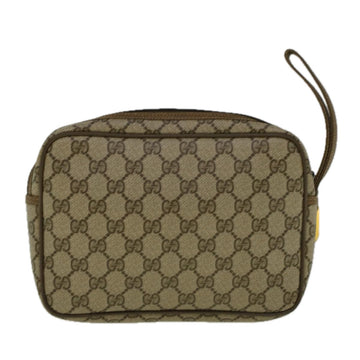 GUCCI GG Canvas Clutch Bag Coated Canvas Beige ki3703