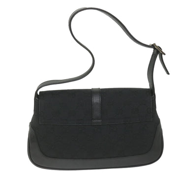 GUCCI GG Canvas Jackie Shoulder Bag Black 001 3824 002058 ki3727