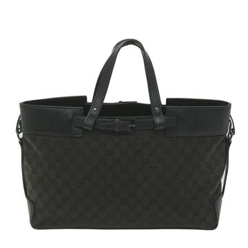 GUCCI GG Canvas Hand Bag Black ki3748