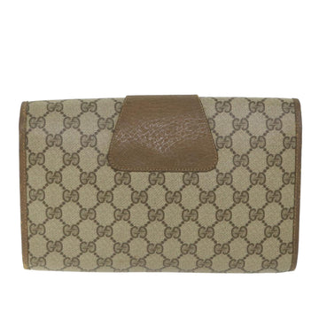 GUCCI GG Supreme Web Sherry Line Clutch Bag Beige Red 89 01 030 ki3749