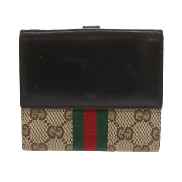 GUCCI GG Canvas Jackie Web Sherry Line Wallet Beige Red Green 05474 ki3788