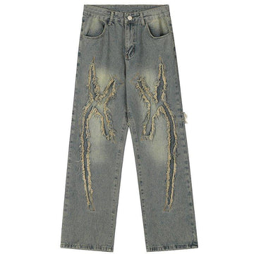 1984 American Style Jeans Frayed Cross