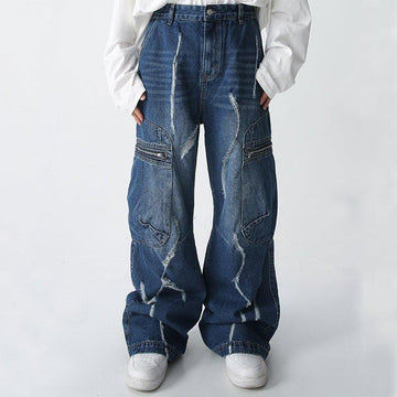 1984 American Style Ripped Cargo Jeans