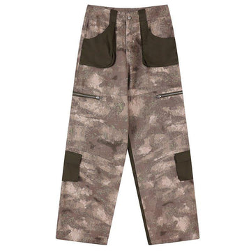 1984 Baggy Cargo Jeans Camouflage Patchwork