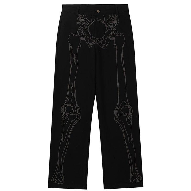 1984 Casual Straight Leg Jeans Skeleton