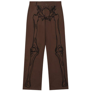 1984 Casual Straight Leg Jeans Skeleton