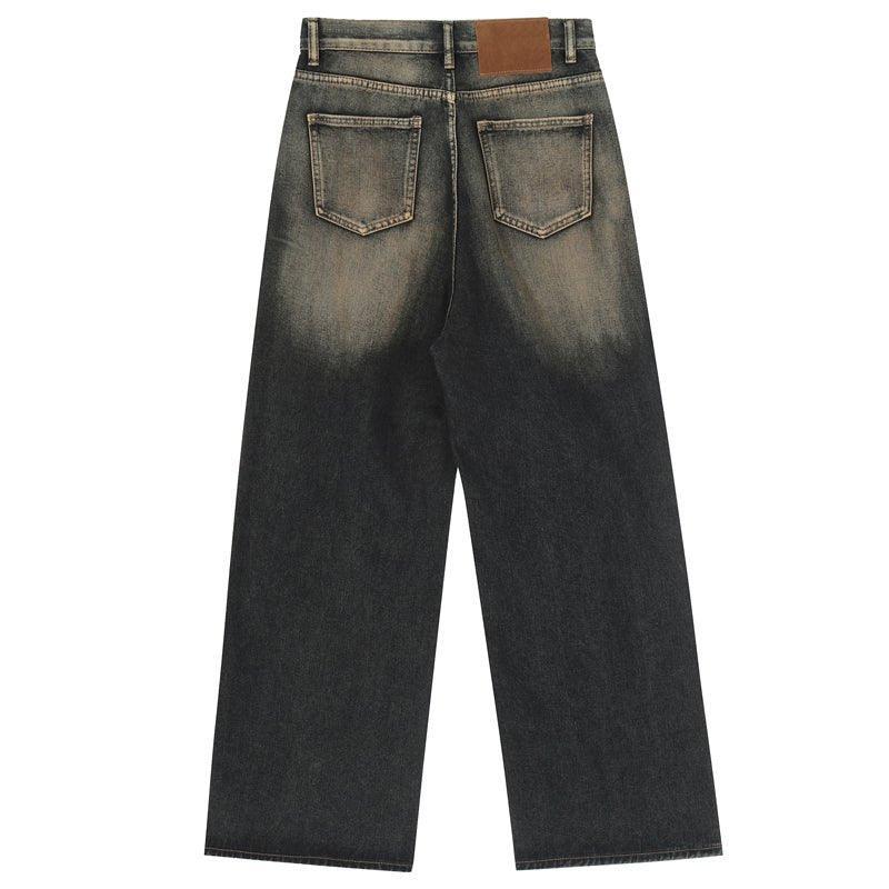 1984 Distressed Washed Jeans Patchwork Leg