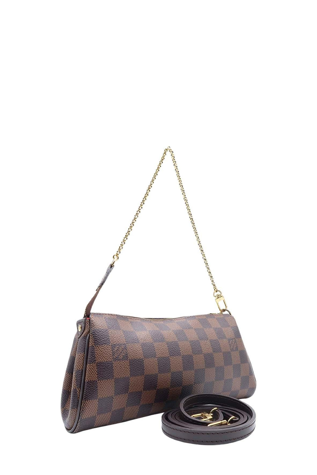 Damier Ebene Eva Clutch Brown